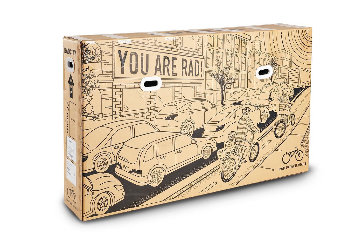 Rad Power Bikes branded ebike box