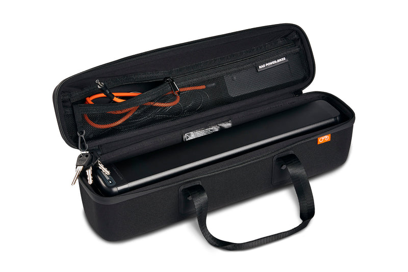 battery case bag with bike battery