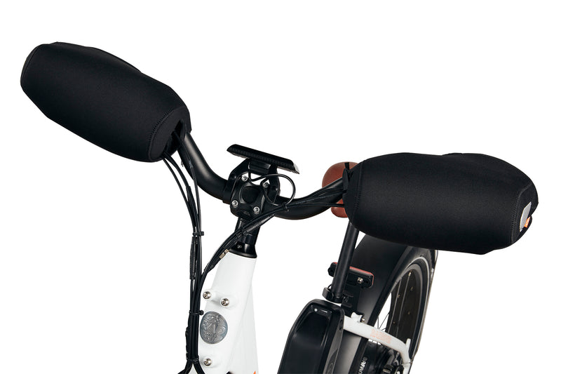handlebar mitts on bike